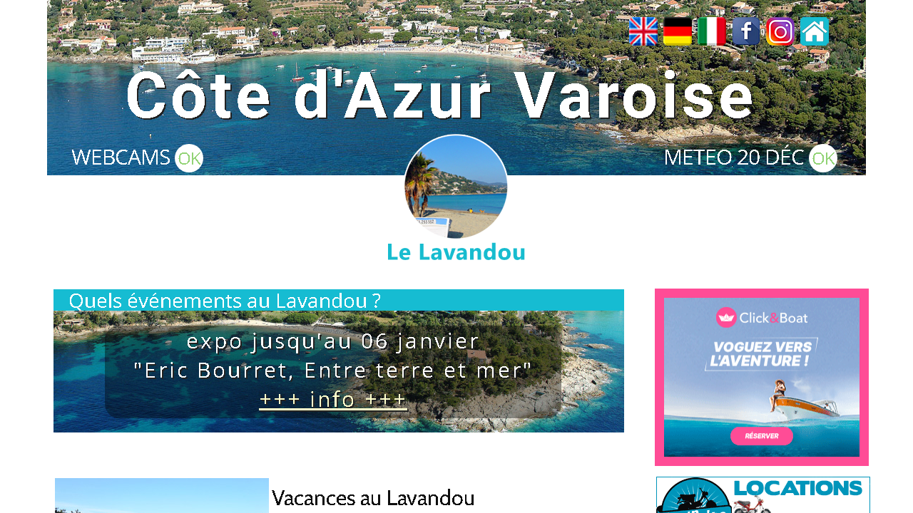 Capture d'écran de http://www.lelavandou.eu